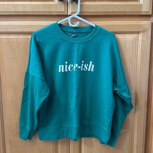 Aerie “Nice-ish” Crew Neck Sweatshirt